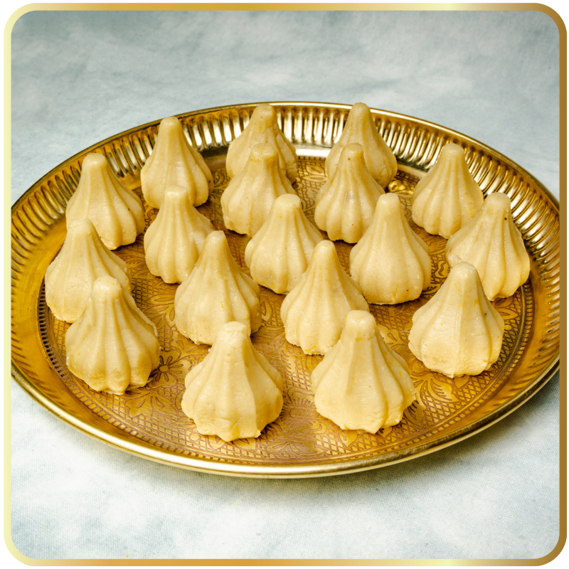 Malai Modak – soft and creamy modak made with fresh milk by Gangdhar Mithaiwale – Ganesh Chaturthi sweet
