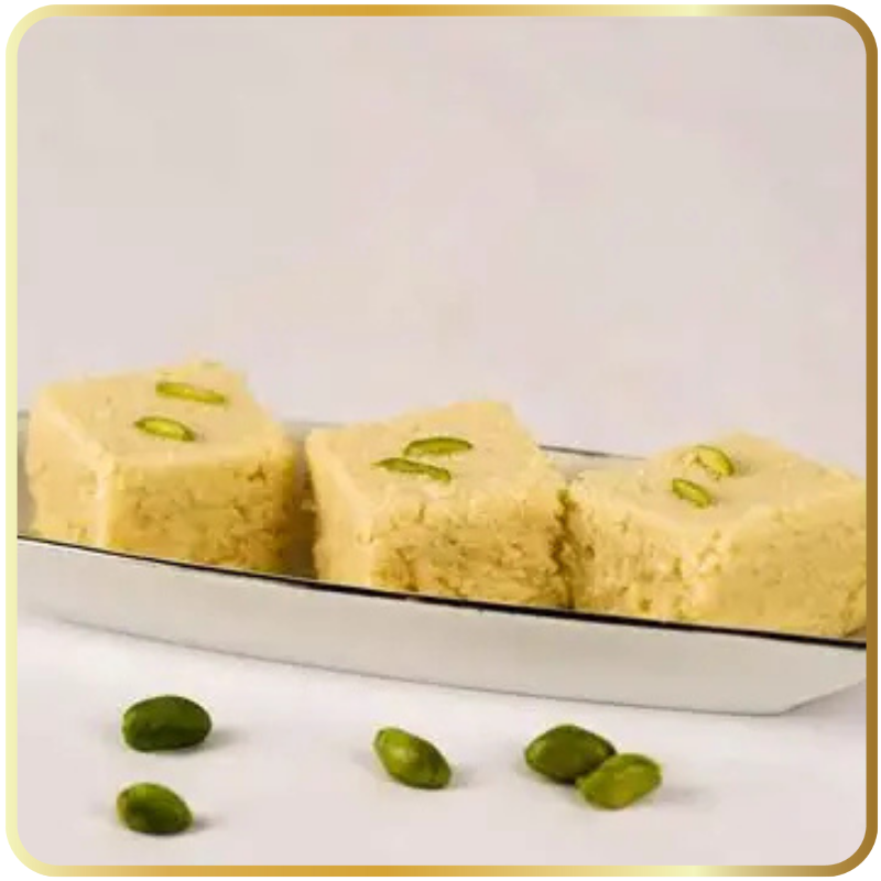 Malai Barfi – creamy Indian milk sweet