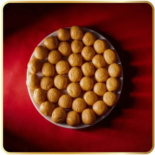 Traditional brown kandi pedha made from khoya – Gangdhar Mithaiwale