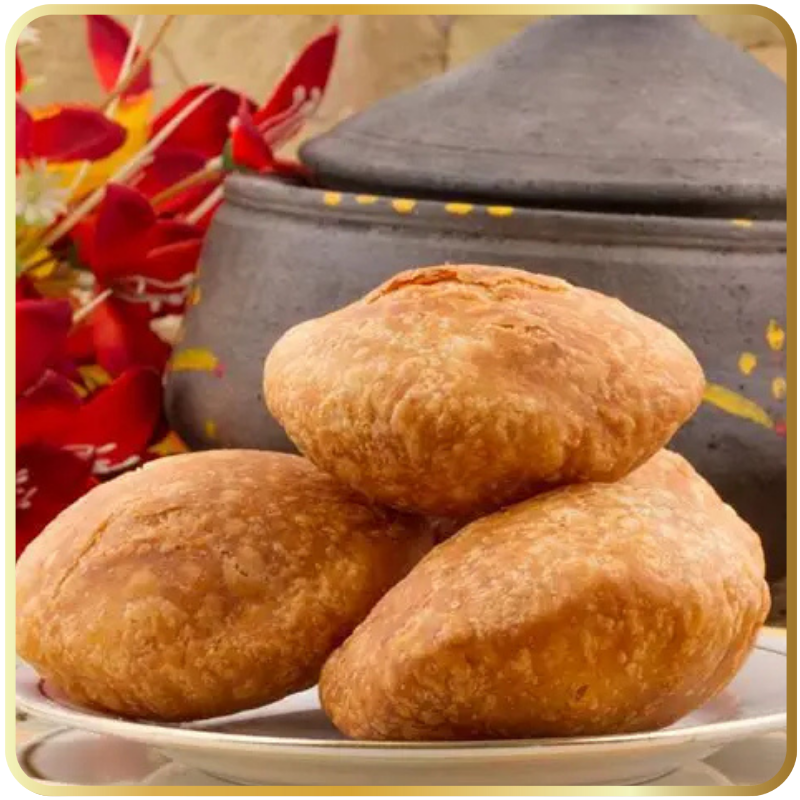 Flaky and crispy stuffed Kachori by Gangdhar Mithaiwale