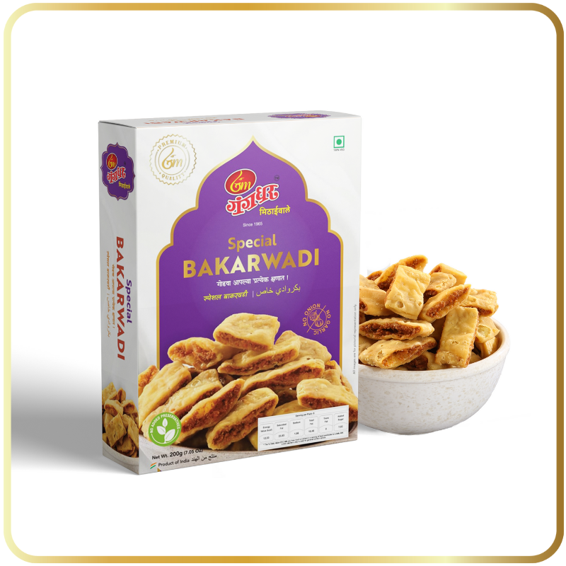 Crispy Special Bakarwadi with spicy filling by Gangdhar Mithaiwale, Pune